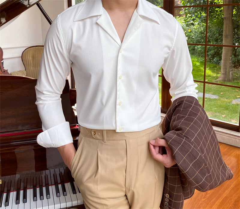 Chemise Bambou Col Cubain Saint Jean