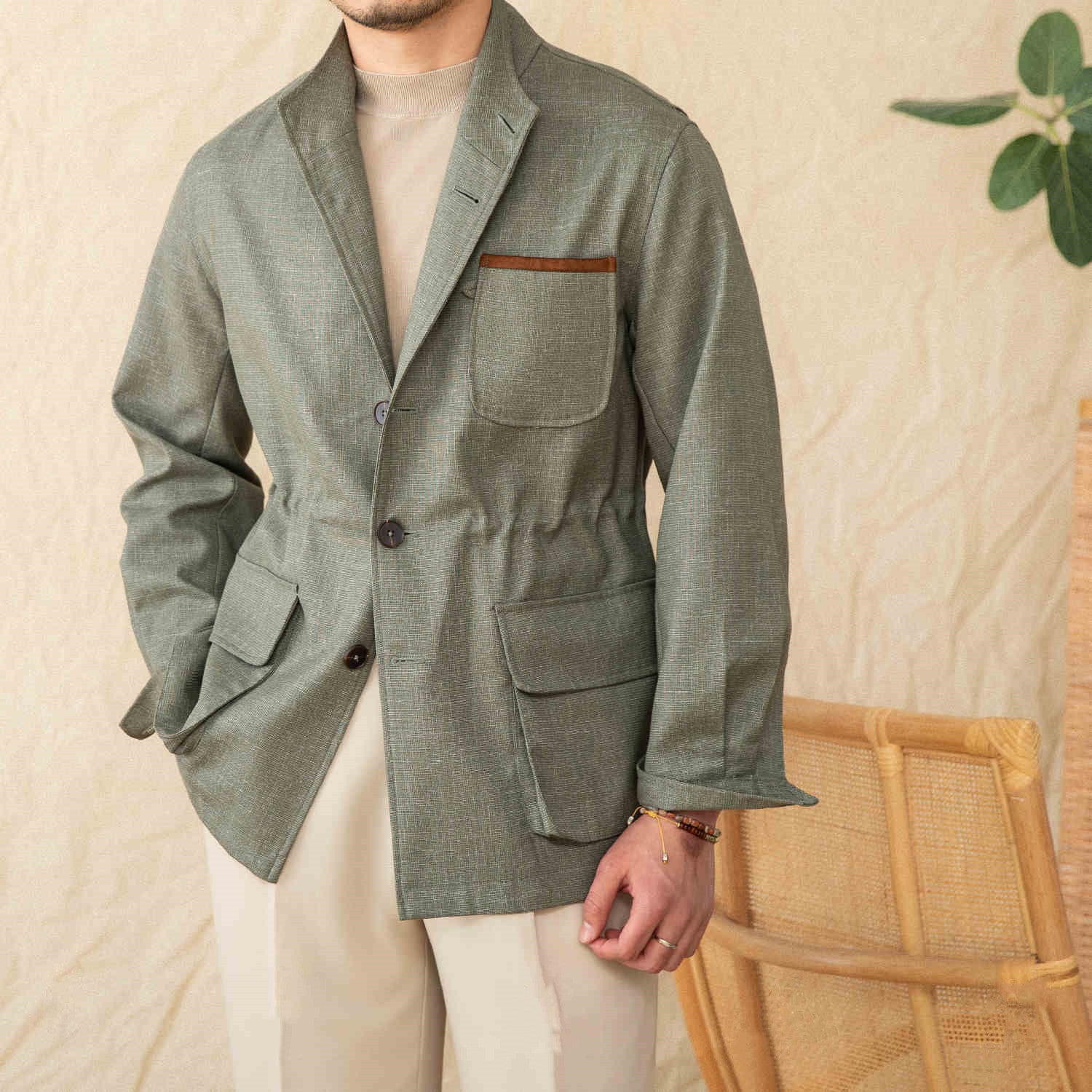 Prato Suede Trim Jacket