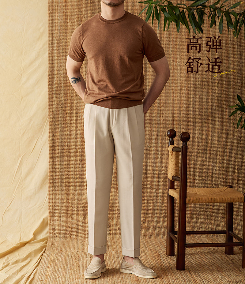 Everyday Cotton Blend Knit T-Shirt