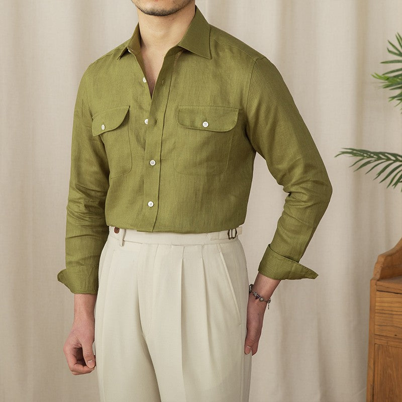 Tuscany Linen Long Sleeve Shirt