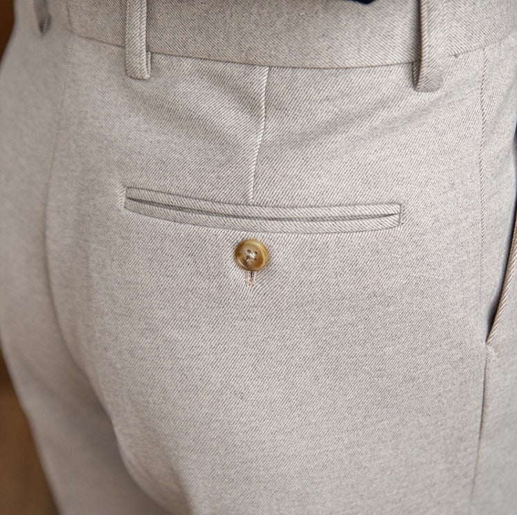 Bristol Wool Felt Straight Fit Trousers