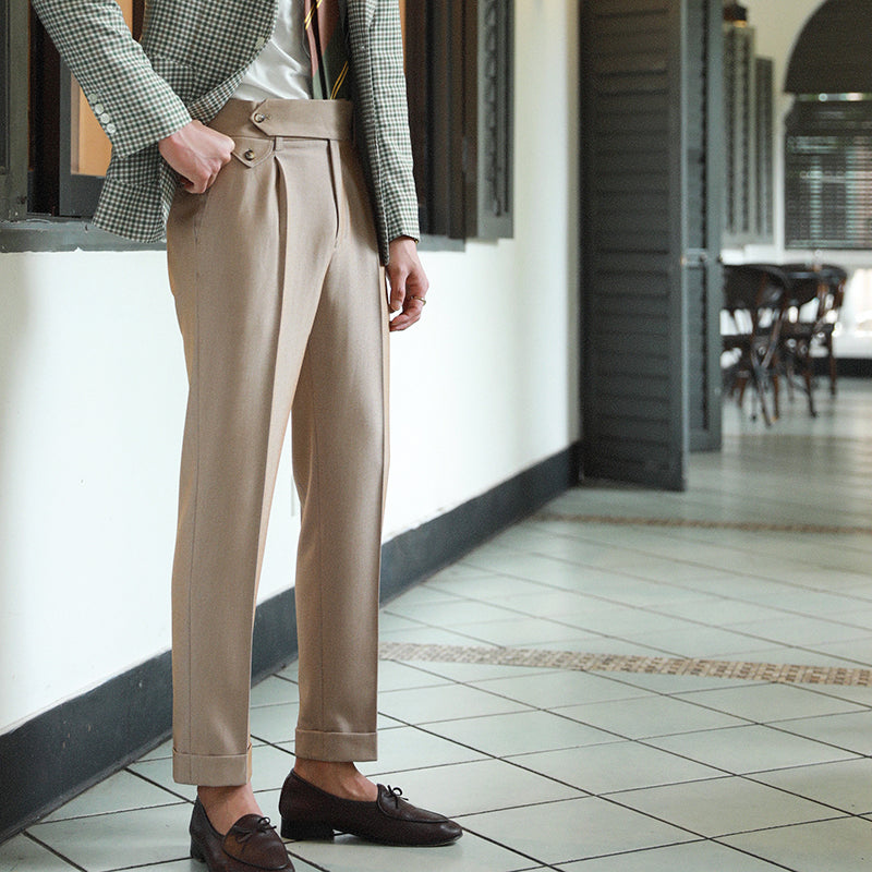 Casino Royale Straight Fit Pleated Trousers