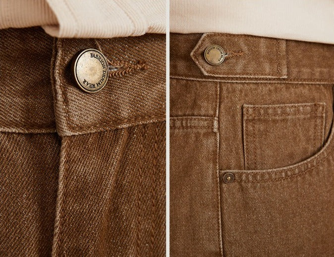 Salamanca Cotton Denim Pleated Trousers