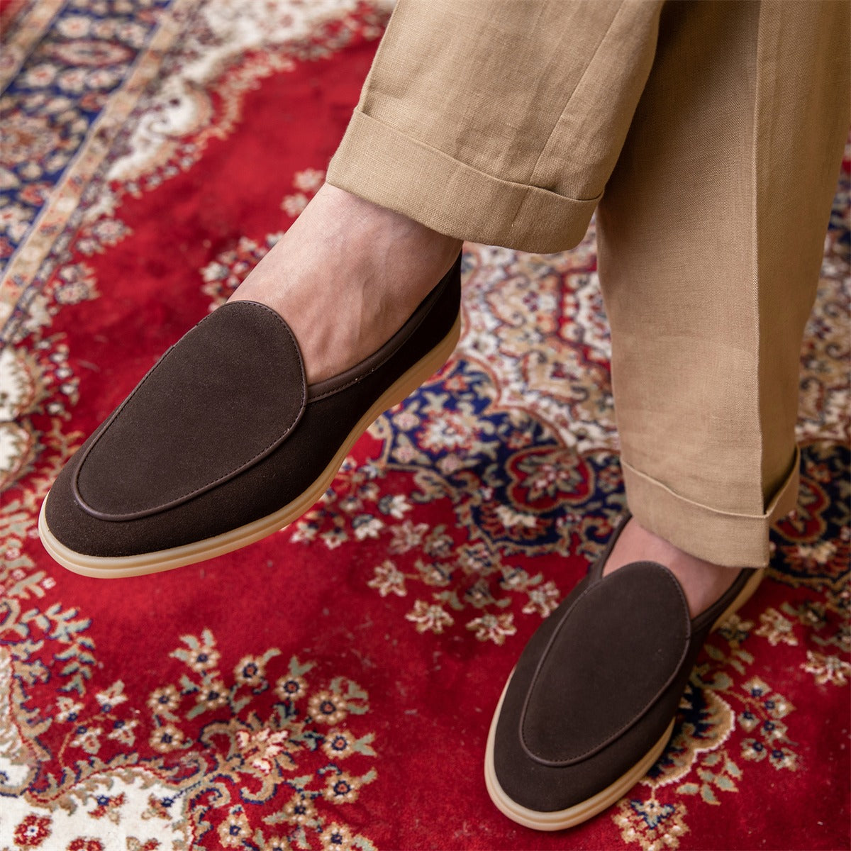 Du Cap Suede Belgian Loafer