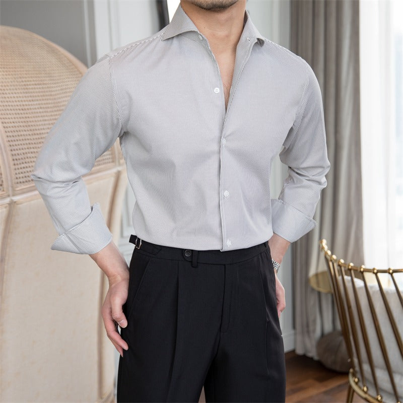 Striped Mayfair Long Sleeve Shirt