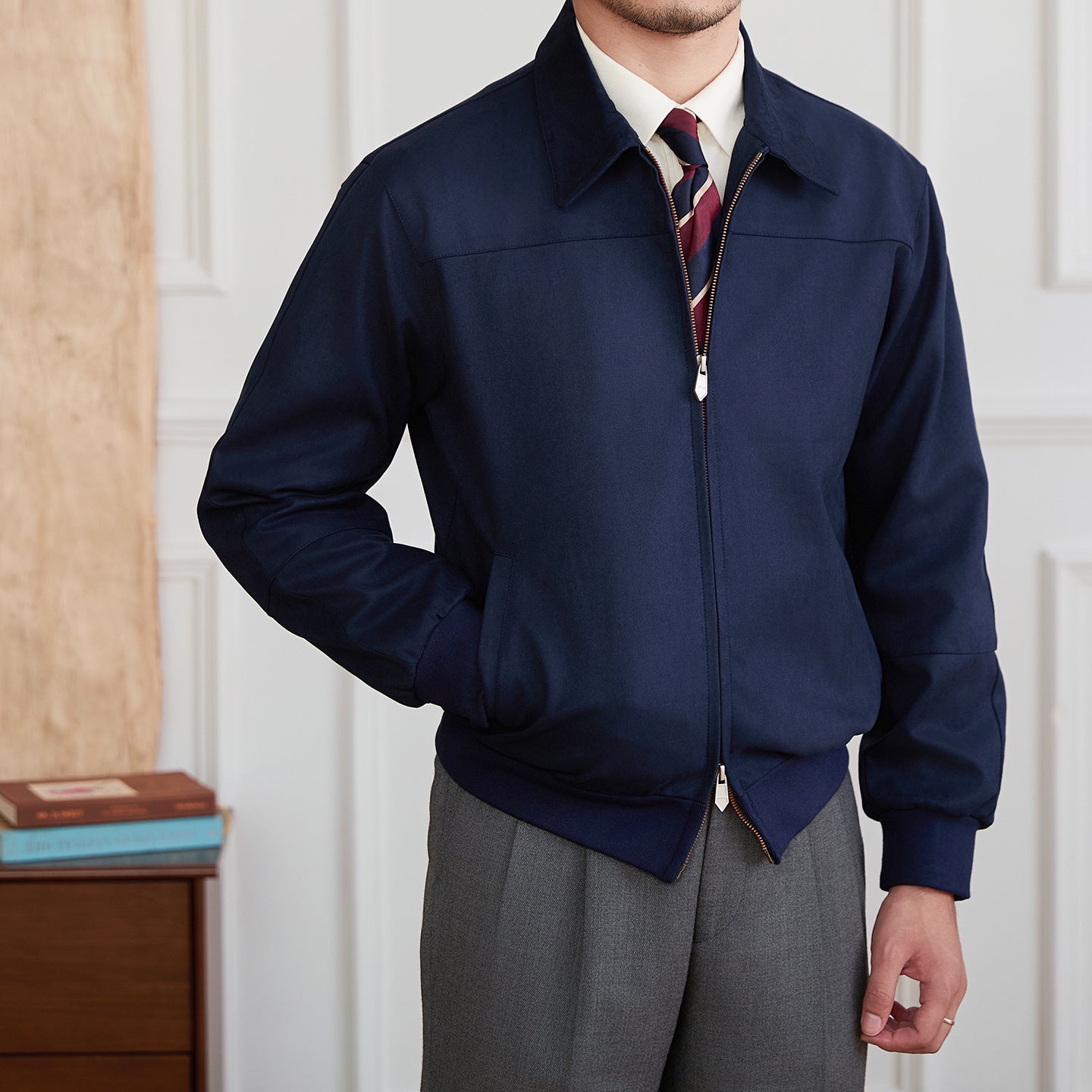 Faux Suede Soho Zipped Jacket