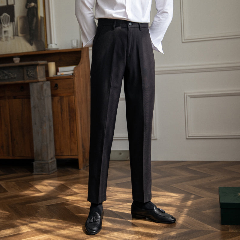 Tailored fit Pleated Men trousers