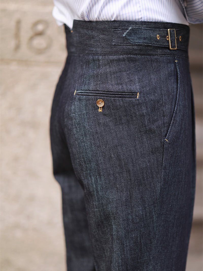 Pantalone Ghurka Napolitana in denim