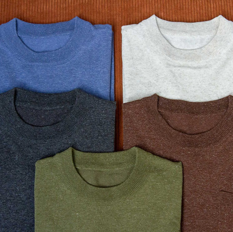T-shirt Roma in misto lino lavorata a maglia