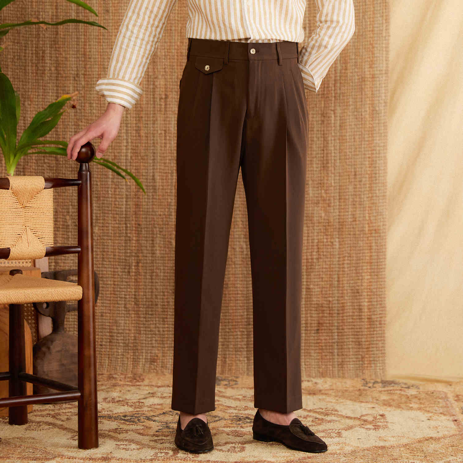 Hollywood Coin Pocket Straight Fit Trousers