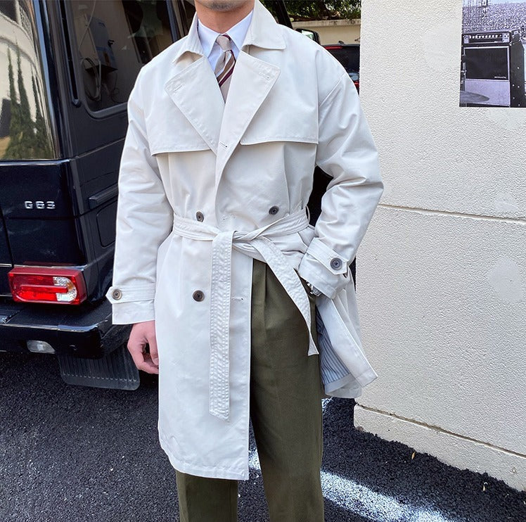 Stockholm Double Breasted Belted Trench Coat