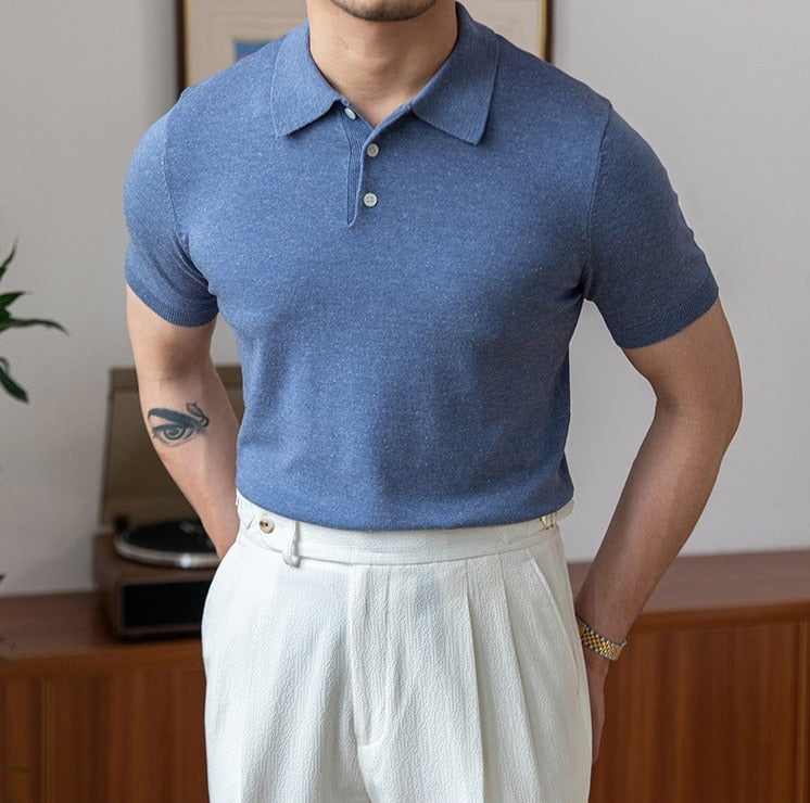 Rome Knitted Polo Shirt