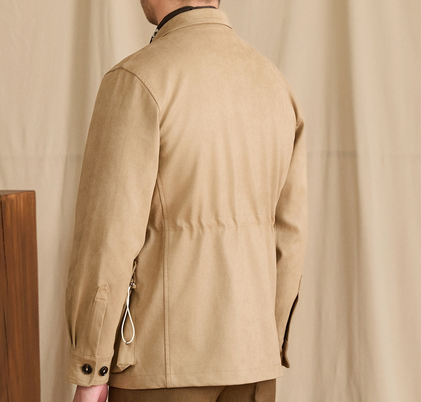 Bari Faux Suede Sports Jacket