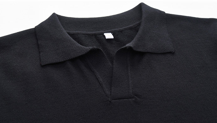 Polo en maille sans bouton
