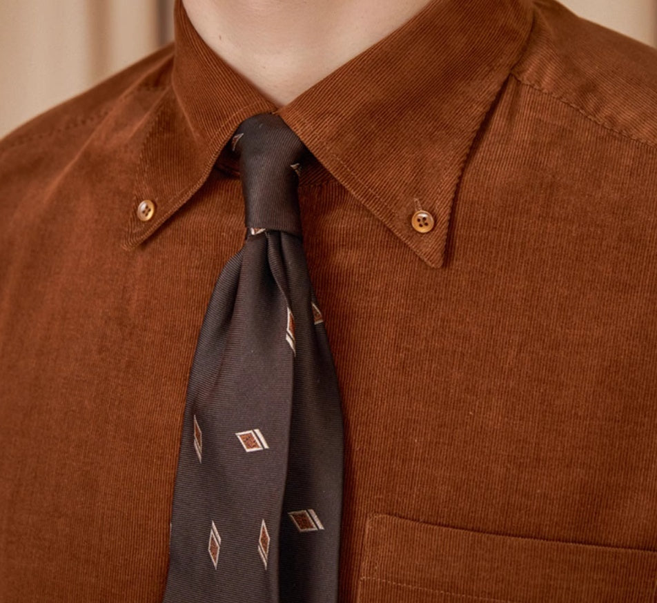 Cambridge Cotton Corduroy Long Sleeve Shirt