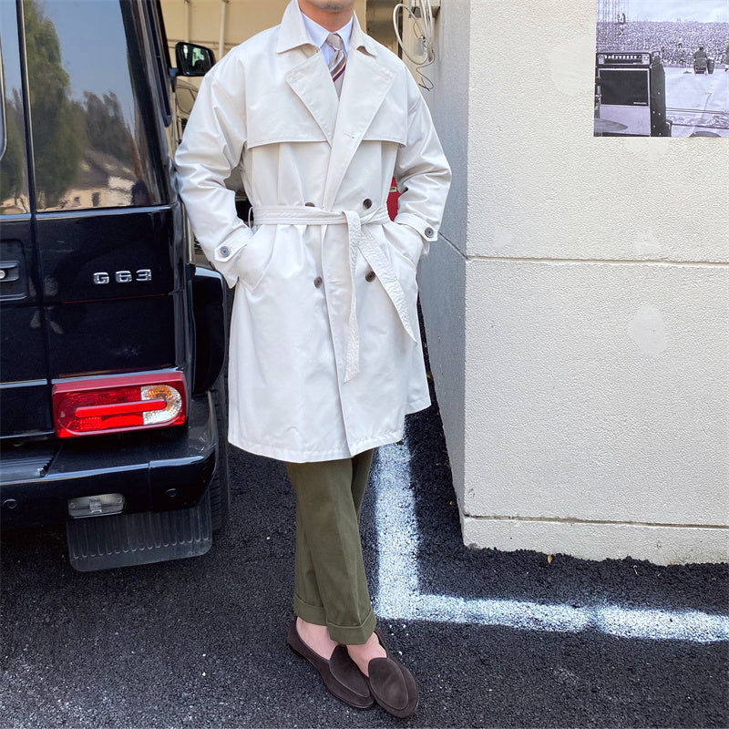 Stockholm Double Breasted Belted Trench Coat