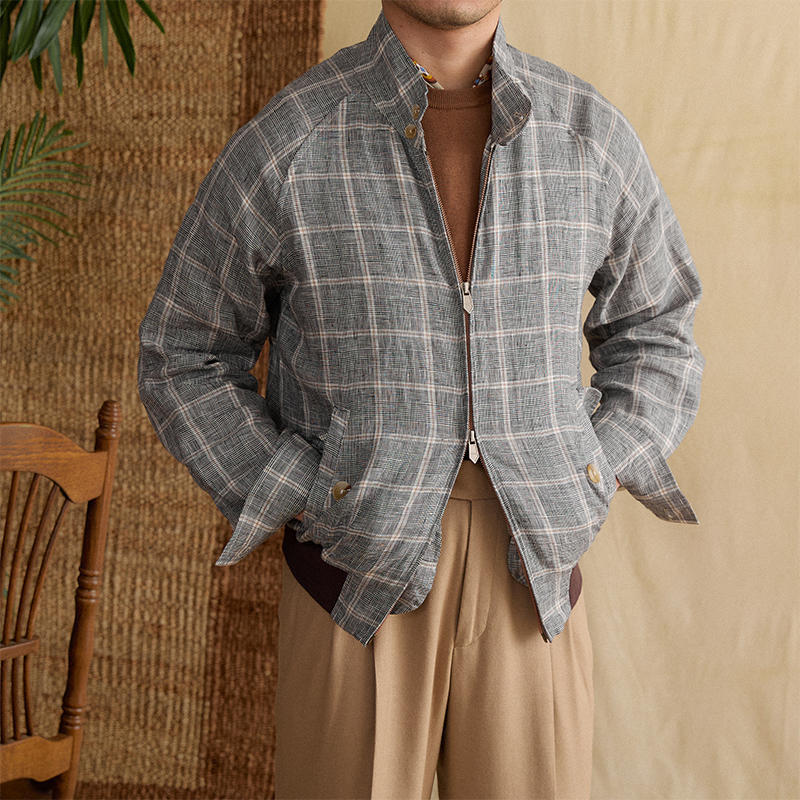 Linen Venezia G9 Bomber Jacket