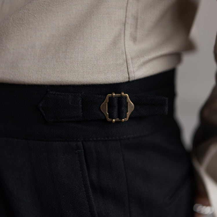 Napolitana Pantaloni Italiani a Vita Alta