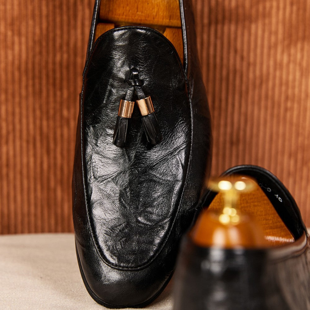 Patina Tassel Leather Loafer