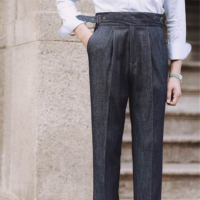 Pantalone Ghurka Napolitana in denim