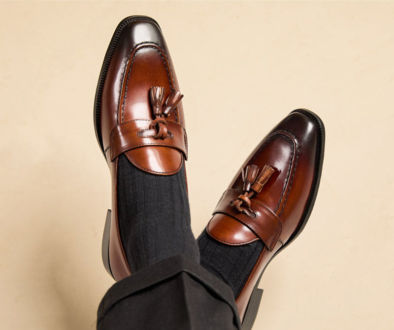 Citi Calf Leather Tassel Loafers