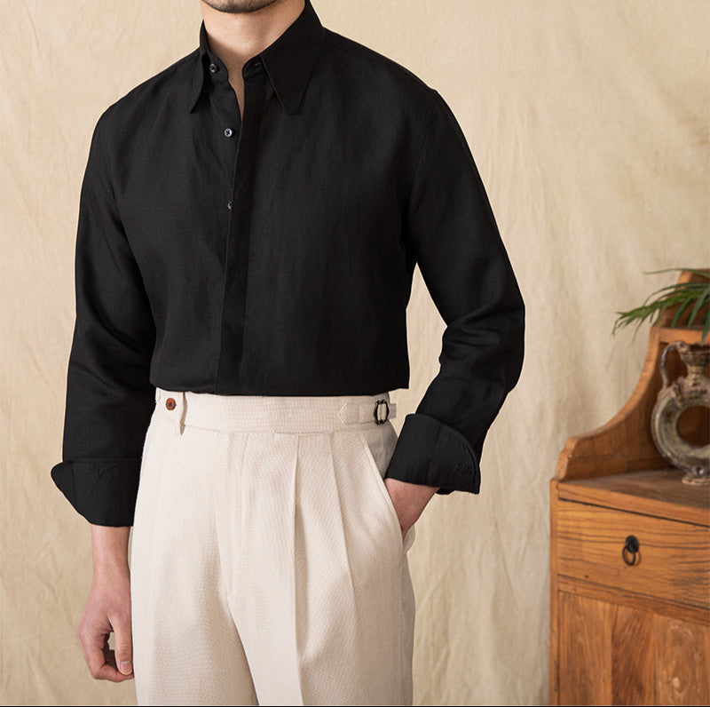 Everyday Soft Touch Linen Blend Long Sleeve Shirt