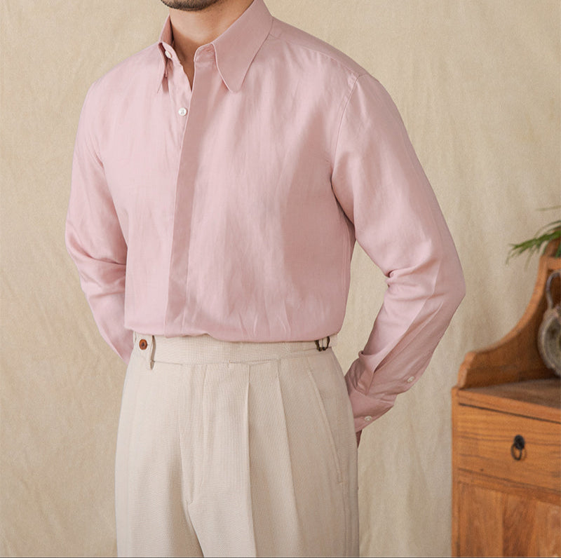 Everyday Soft Touch Linen Blend Long Sleeve Shirt