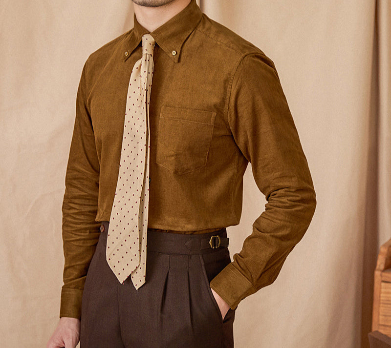 Cambridge Cotton Corduroy Long Sleeve Shirt