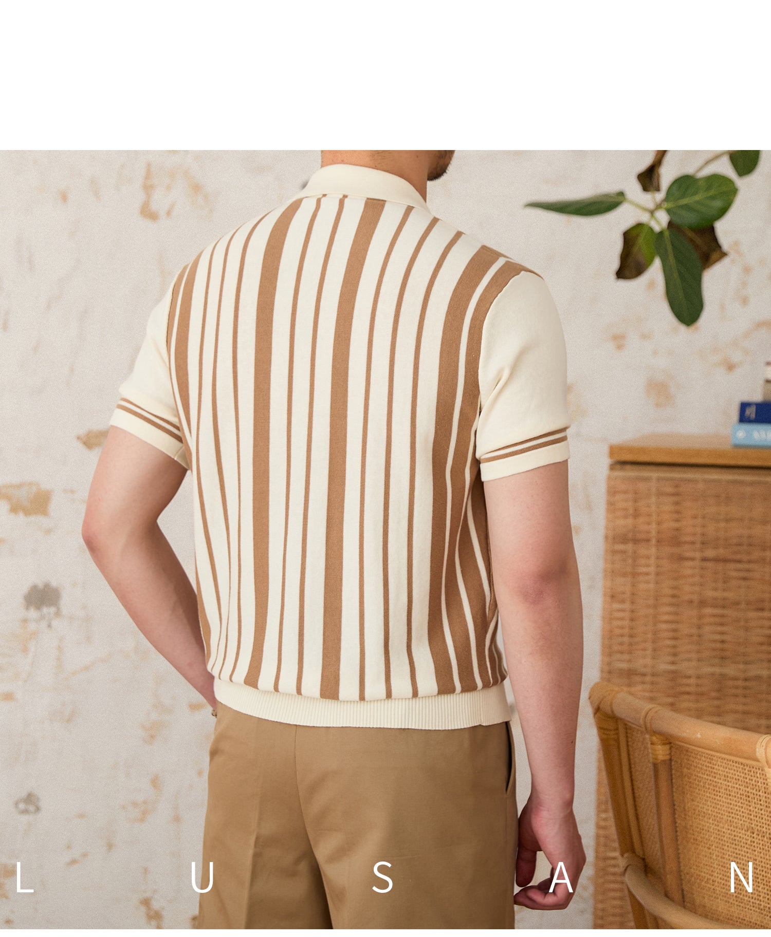 St. Julian Cotton Striped Cotton Cardigan