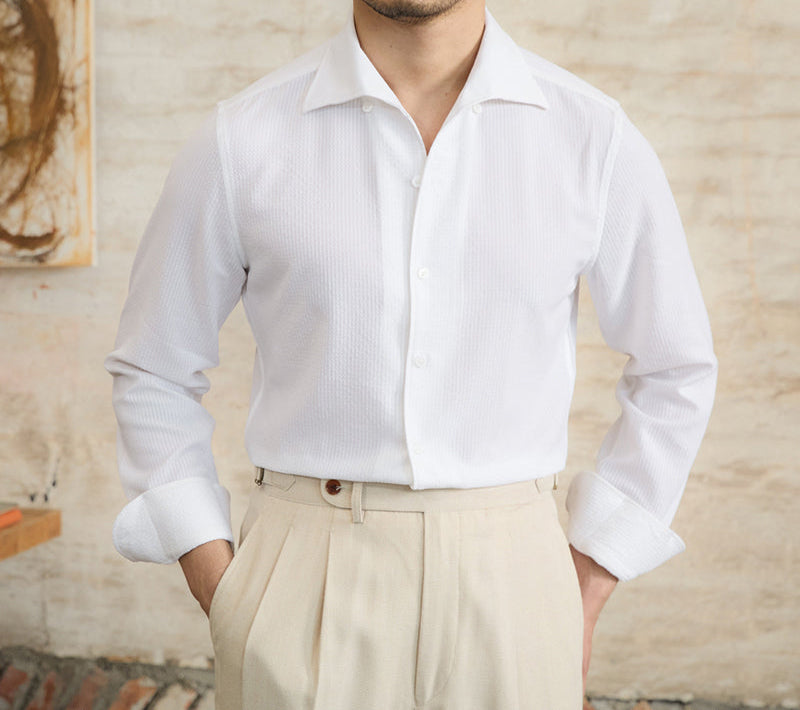 Koh Samui Seersucker Long Sleeve Shirt