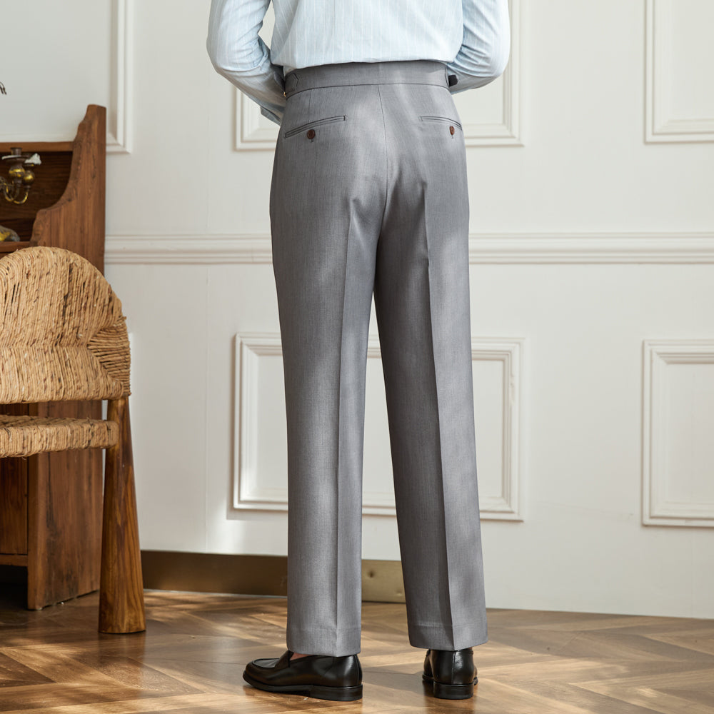 Grosseto Wide Fit Double Pleated Trousers