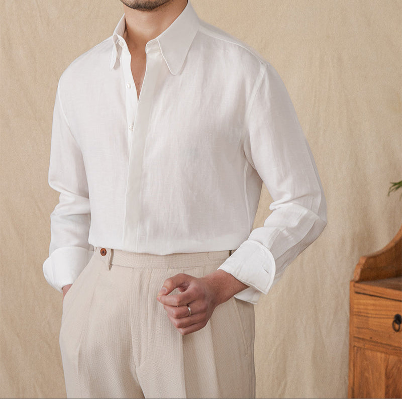 Everyday Soft Touch Linen Blend Long Sleeve Shirt