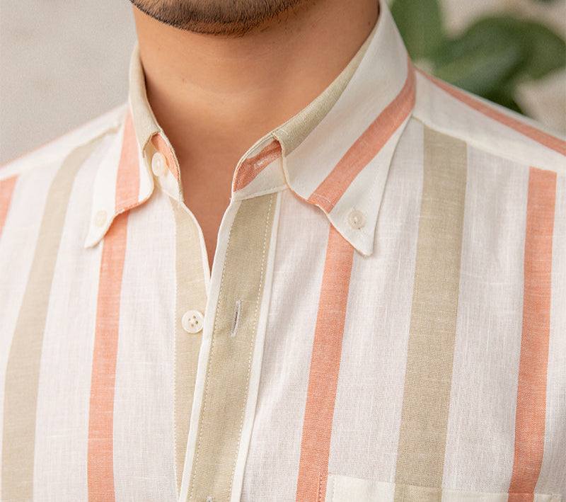 Arezzo Cotton Striped Long Sleeve Shirt