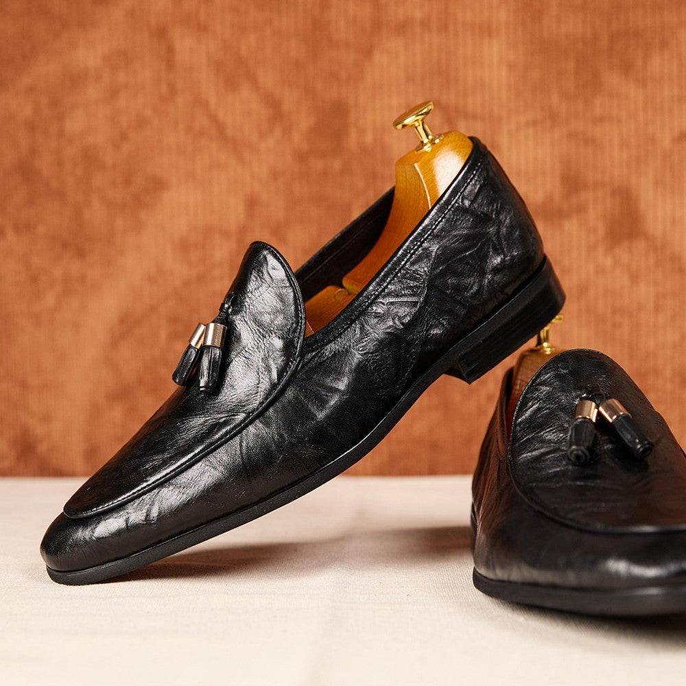 Patina Tassel Leather Loafer