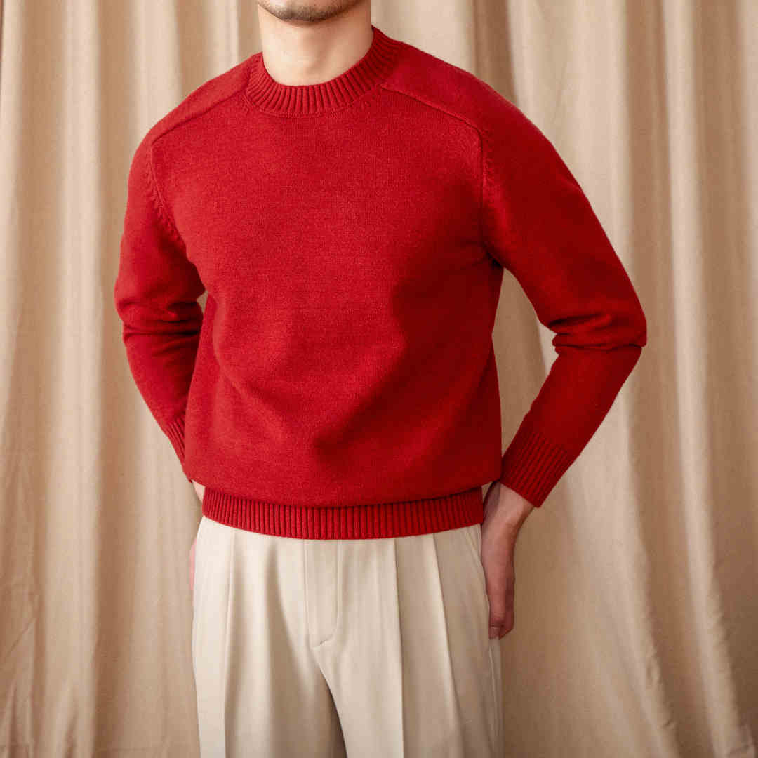 Basic Ribbed Knitted Jumper