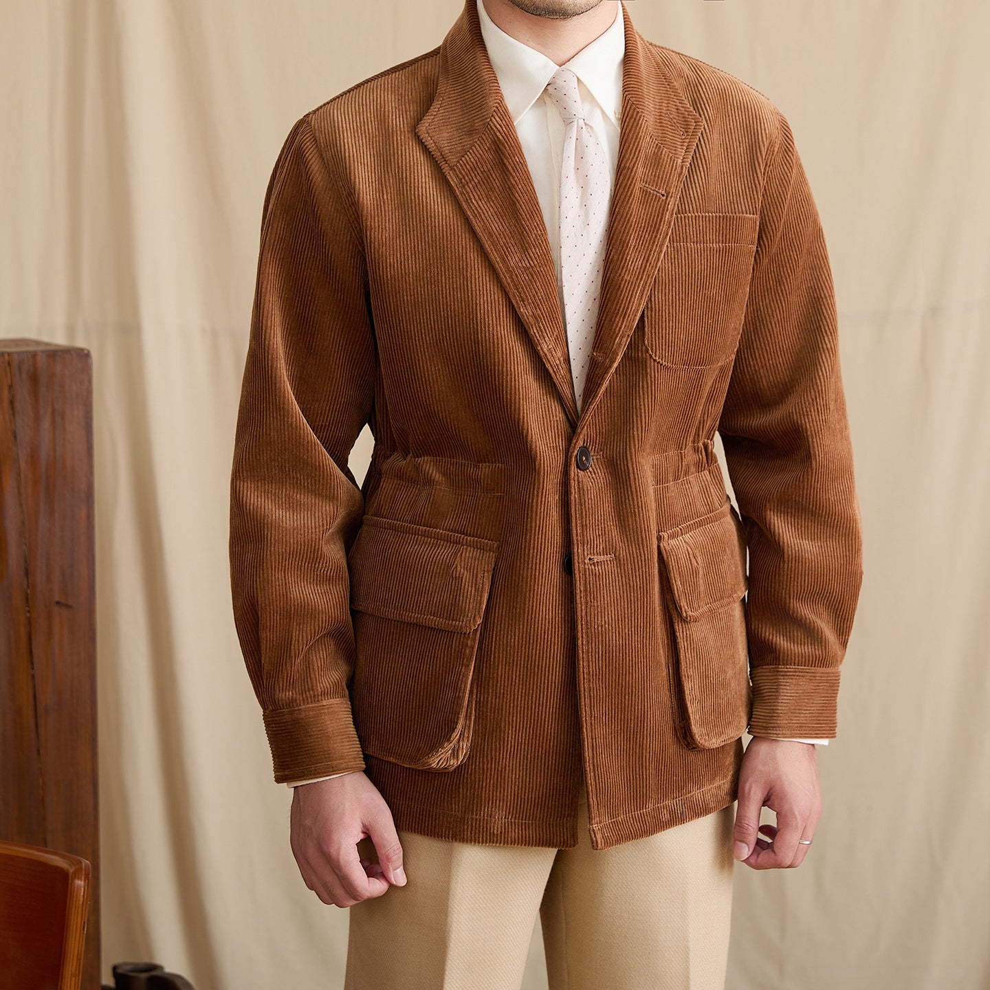 Milano Corduroy Cotton Suit Jacket