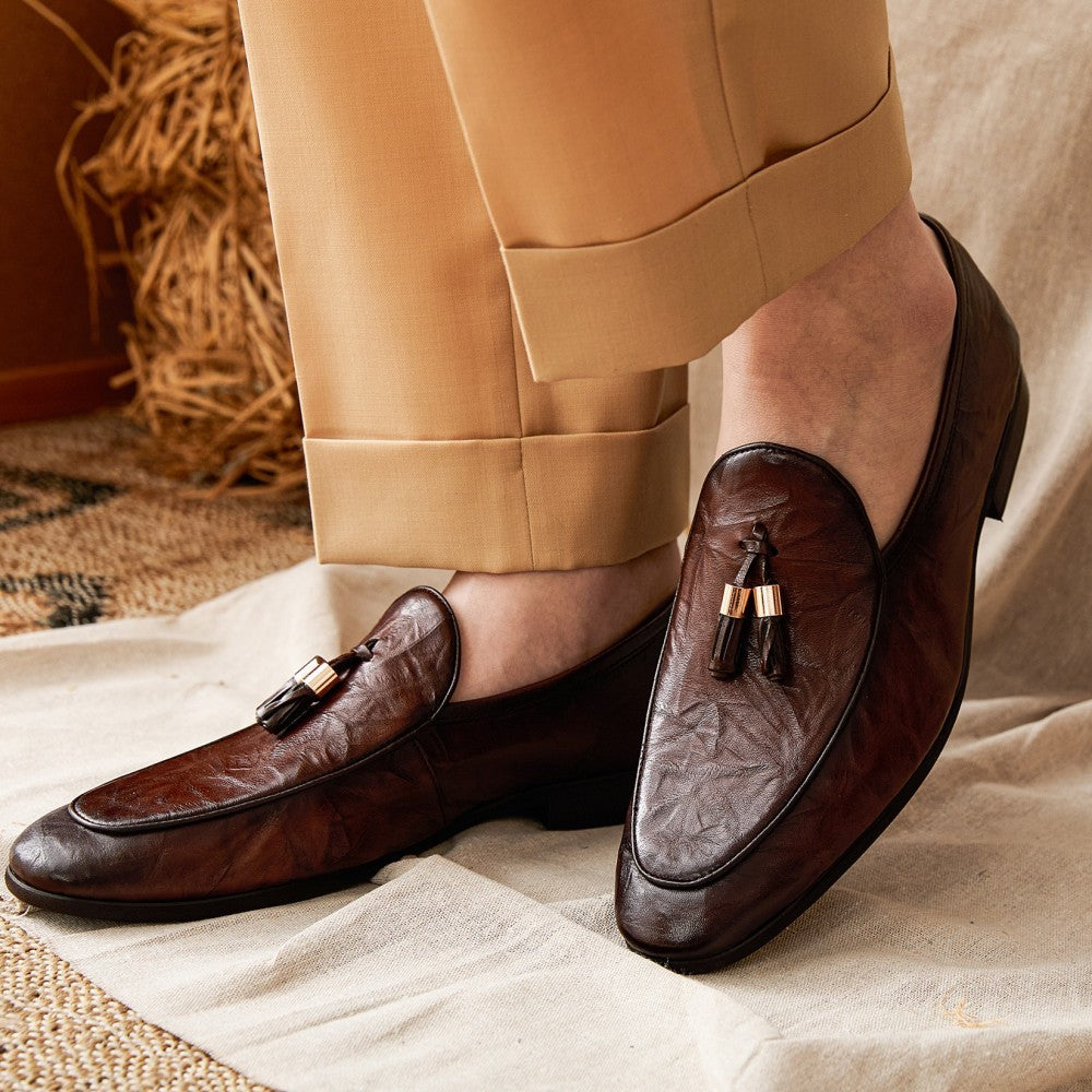Patina Tassel Leather Loafer
