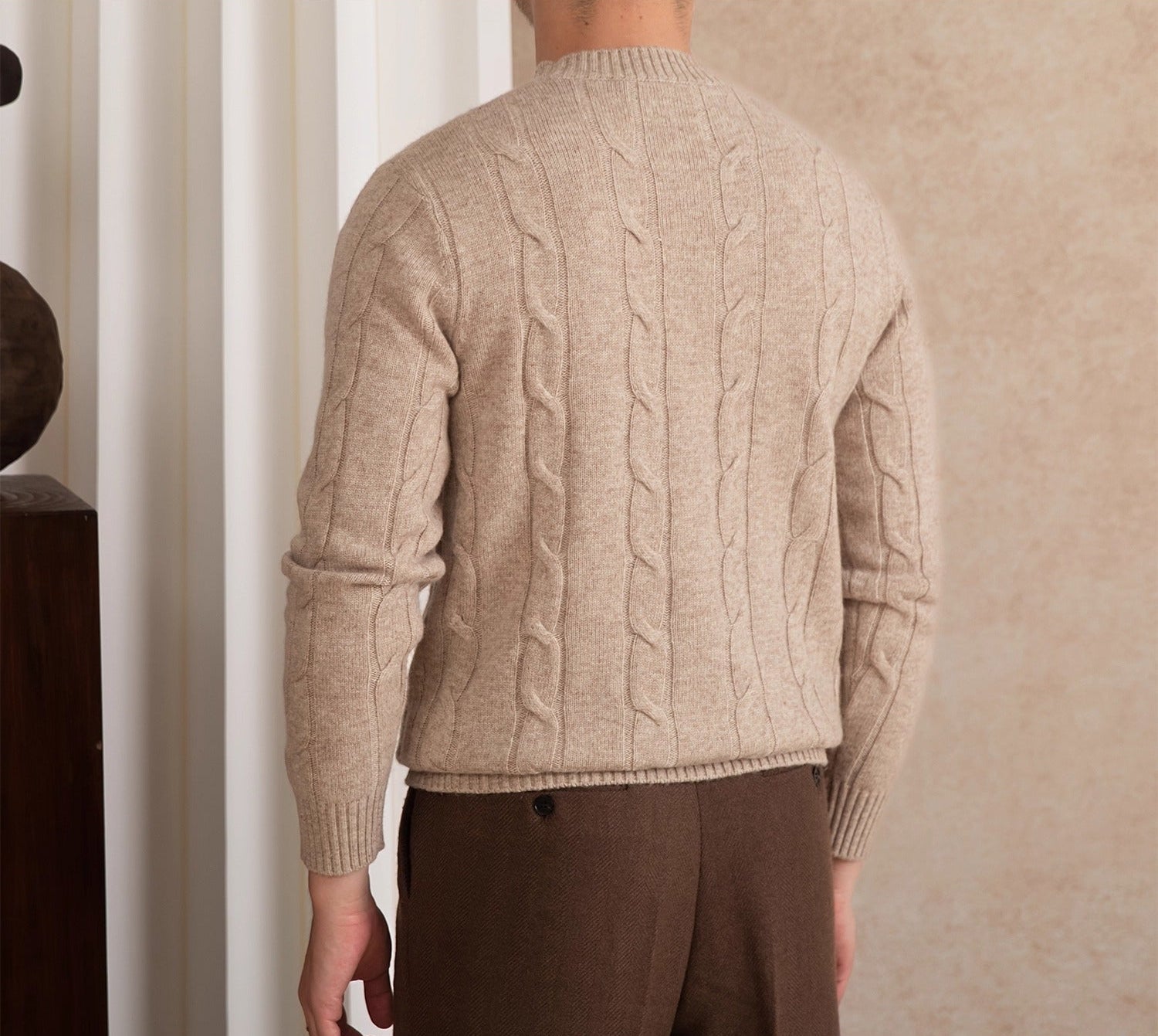 Dolomites Cable Knit Wool Blend Jumper