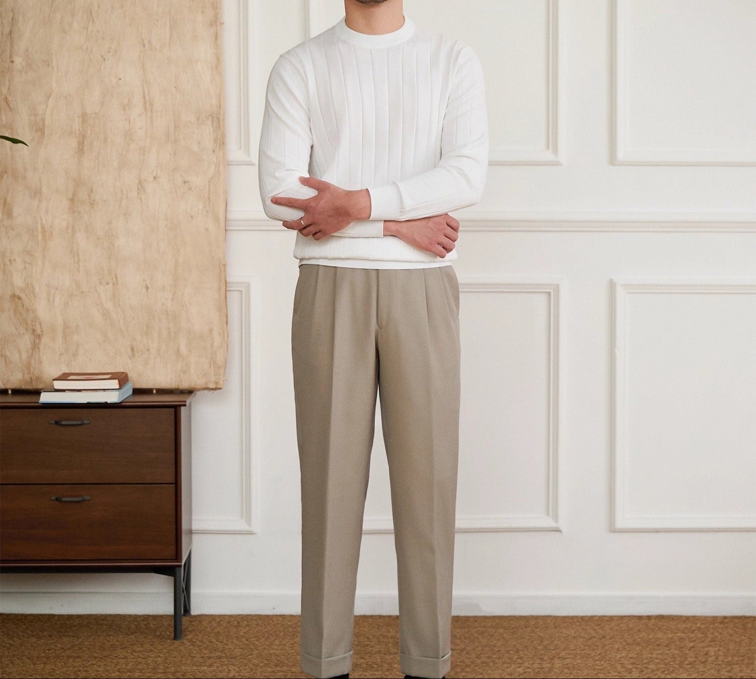 Milano Pleated Knit Cotton Jumper
