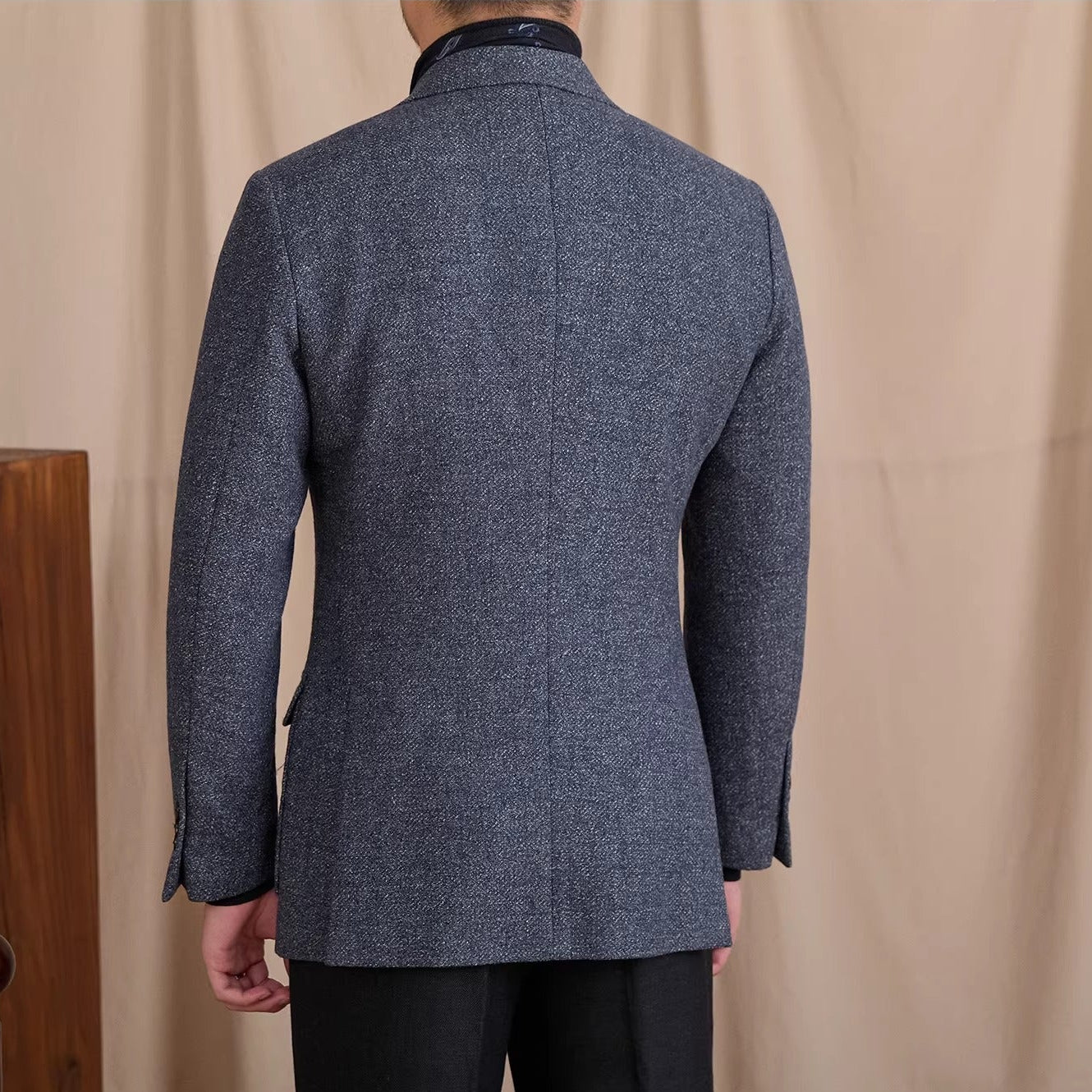 Geneva Textured Wool Heavy Blazer