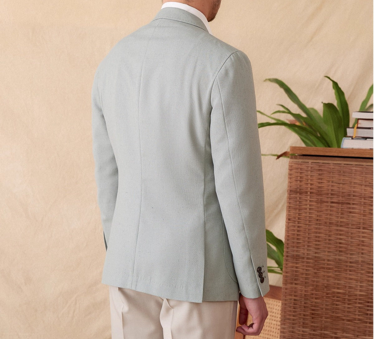 Monaco Linen Blend Sports Blazer Jacket