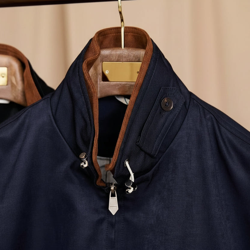 Paris Cotton Blend Faux Suede Jakcet