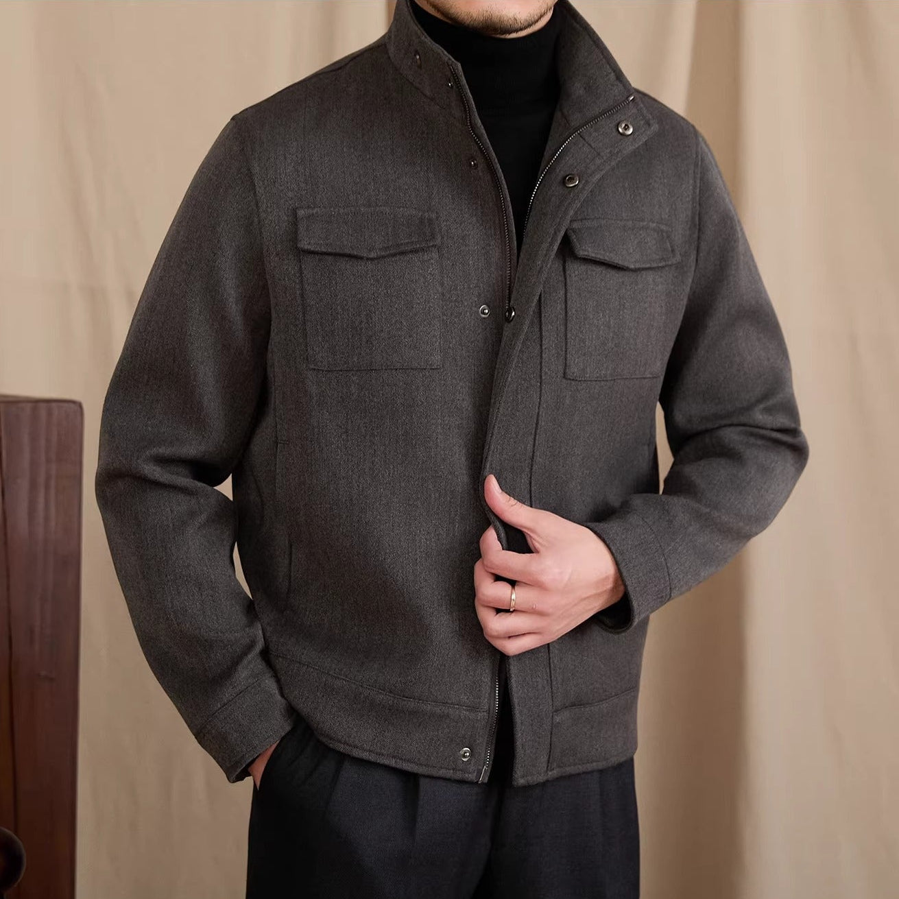 Knightsbridge Wool Blend Short Jacket