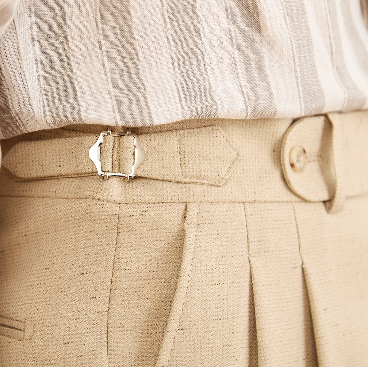 Bruno Straight Fit High Waisted Trousers