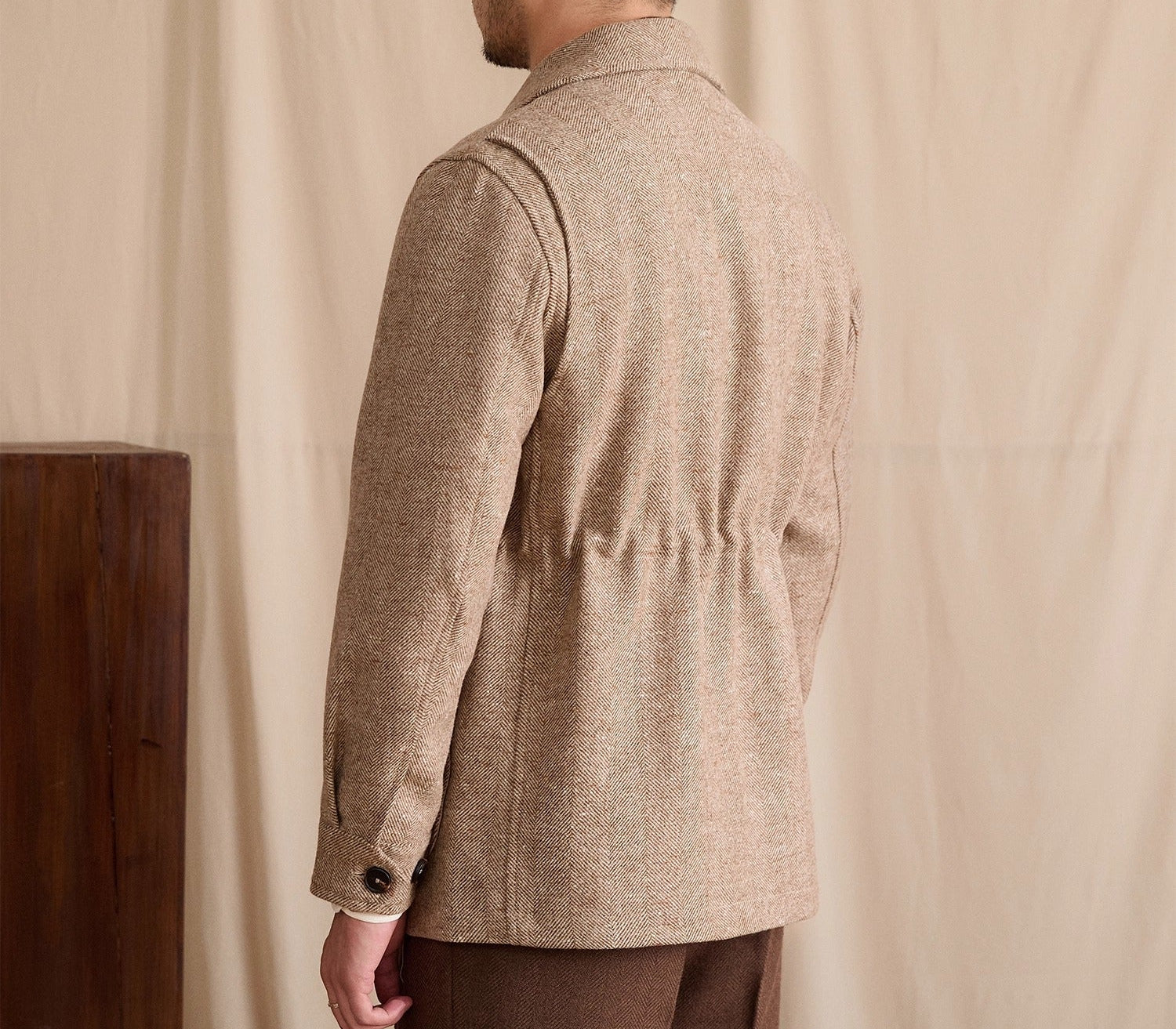 Bari Herringbone Wool Blend Sports Jacket