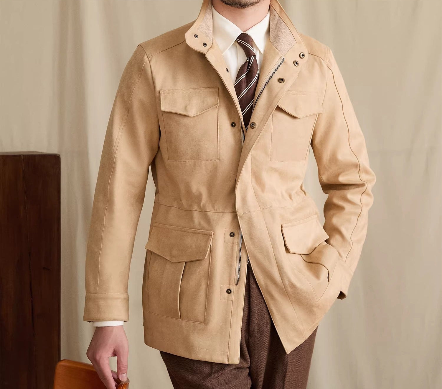 St James Hunting Faux Suede Jacket