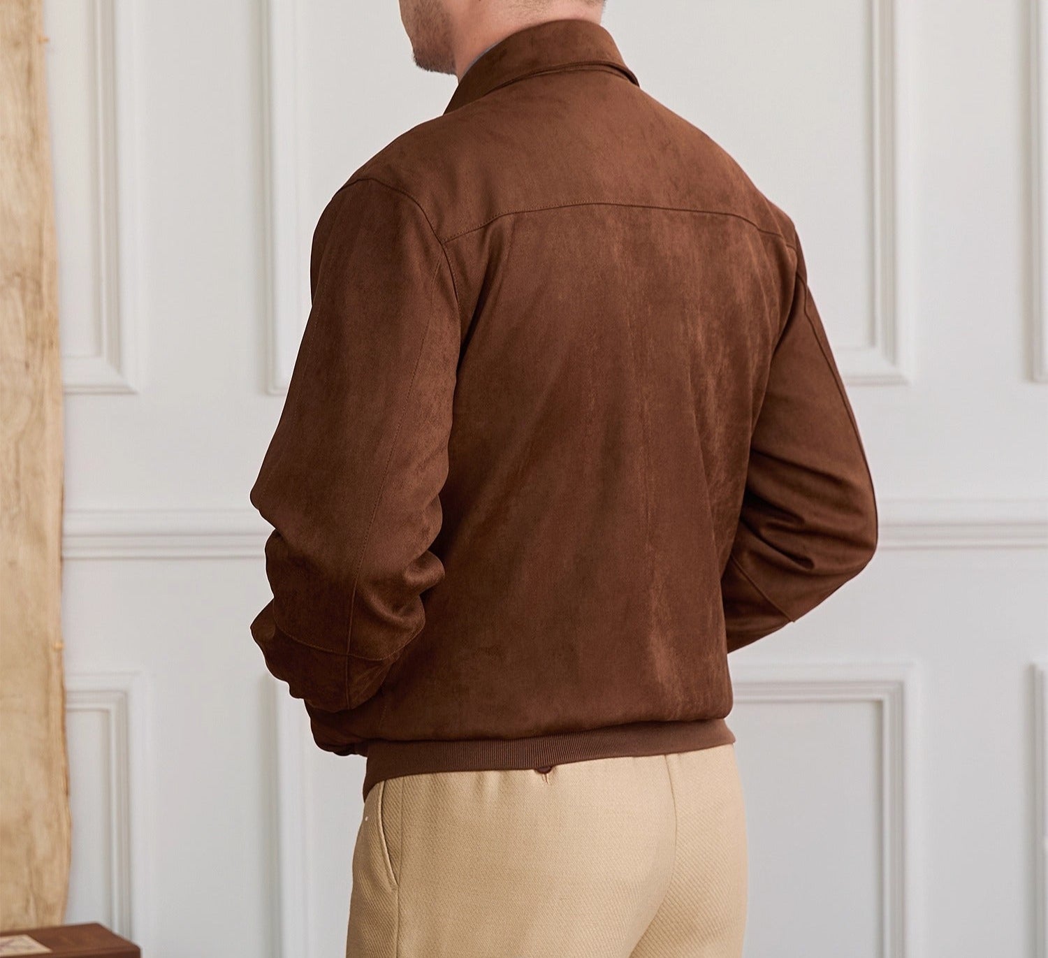 Faux Suede Soho Zipped Jacket