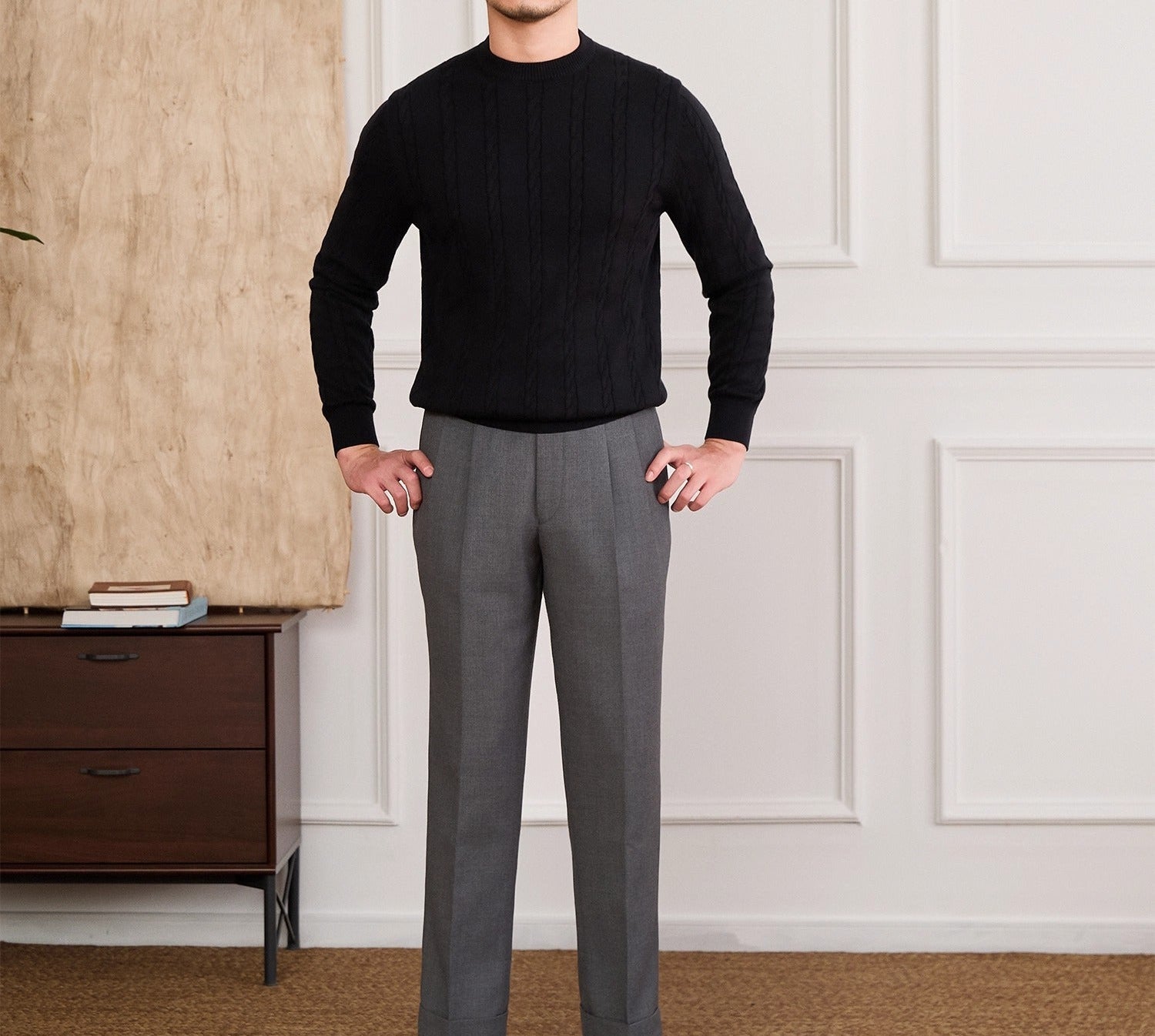 Lausanne Cable Knit Cotton Jumper