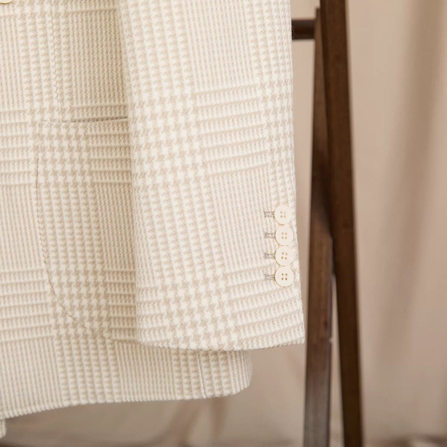 Martini Double Breasted Prince Of Wales Jacket