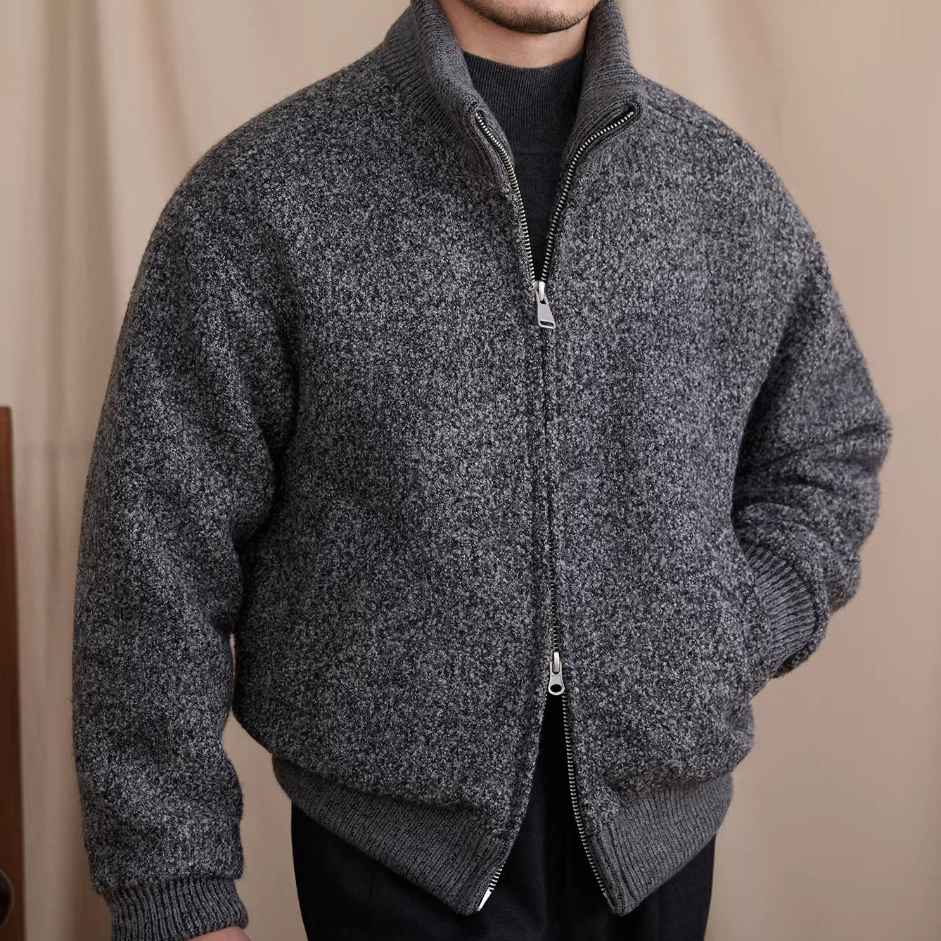 St Moritz Down Padded Wool Blend Jacket